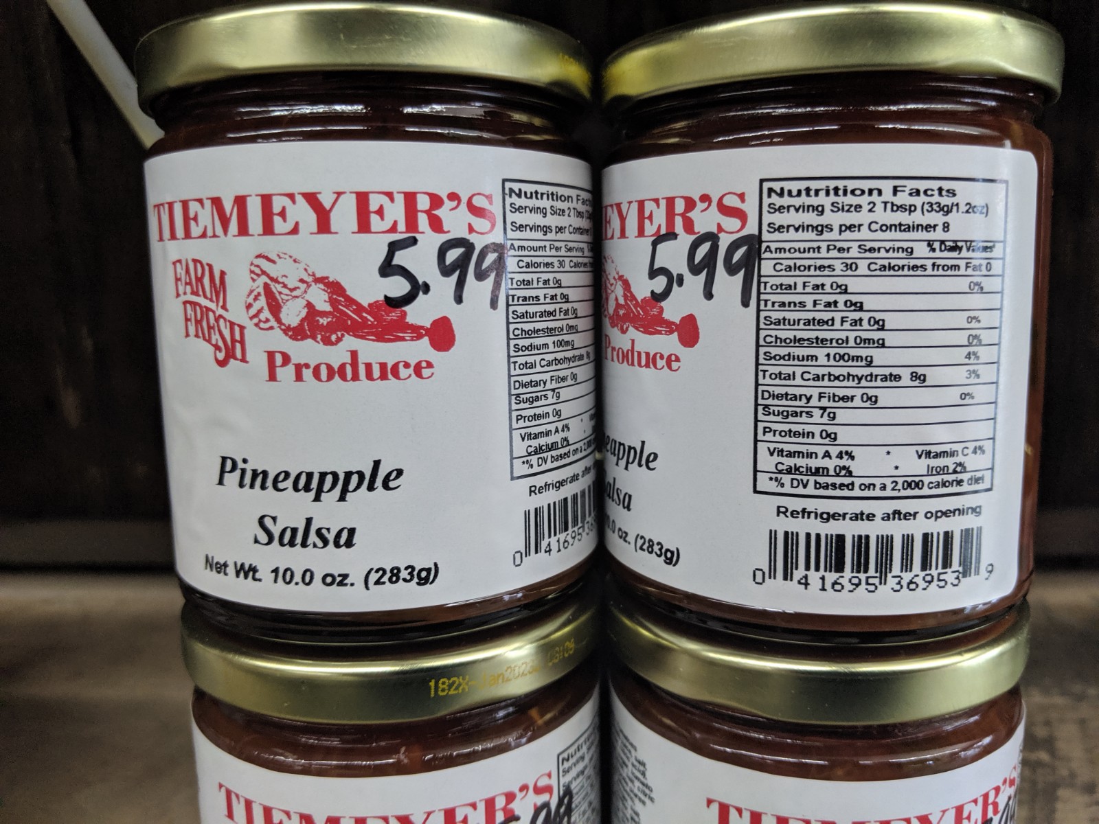 Pineapple Salsa 9.5 oz jar Tiemeyers Market